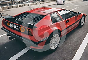 A view of a Lotus Esprit Sports car