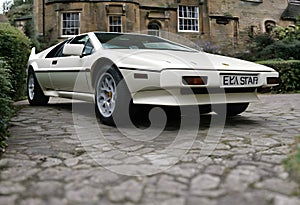 A view of a Lotus Esprit Sports car