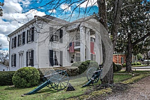 View of Lotz House Museum. Historical place museum in Franklin, Tennessee. United States.