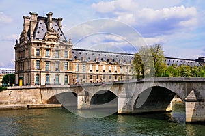 View on Louvre from the Seine