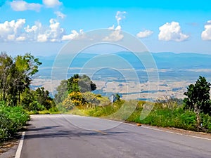 View from a lovely mountain road in Thailand photo