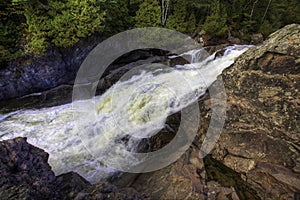 View of Lower Chippewa Falls in Ontario, Canada