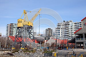 A view of the lower Lonsdale Shipbuilder`s Square, and area