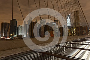 View of Lower Manhattan following power outage.