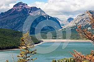 View of Lower Two Medicine Lake photo