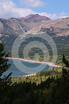 View of Lower Two Medicine Lake photo