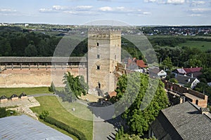 View of Lutsk Castle and the surrounding area from the Entrance Tower, Lutsk, Ukraine, July 8, 2023