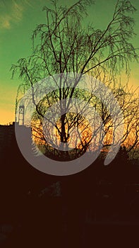 View on Lutsks sunset