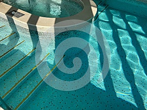 View of luxury swimming pool with clear water