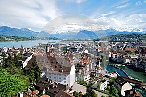 View of the Luzern city