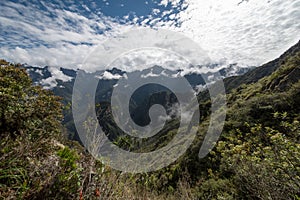 View from Machu Picchu mountain