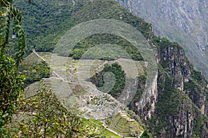 View of Machu Picchu from Wayna Picchu, Huayna Picchu