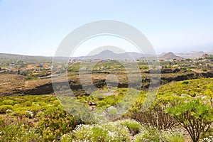 View of Macizo de Adeje mountain range on Tenerife, Canary Islands, Spain photo