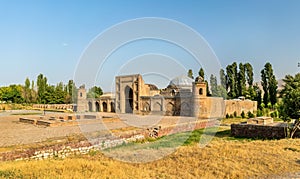View of Madrasa Kuhna near Hisor Fortress, Tajikistan photo