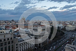 View of Madrid from circulo de bellas artes