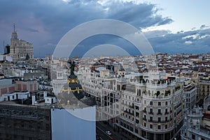 View of Madrid from circulo de bellas artes