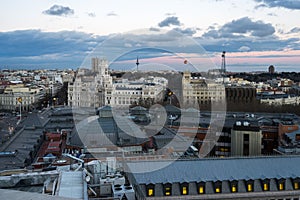 View of Madrid from circulo de bellas artes photo