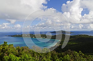 View of Magens Bay in St Thomas, USVI