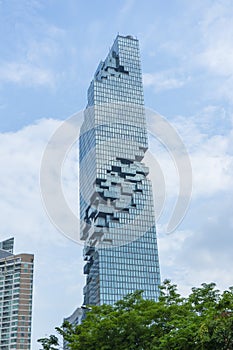 View of MahaNakhon in Bangkok, Thailand