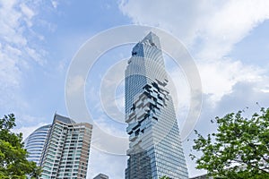 View of MahaNakhon in Bangkok, Thailand