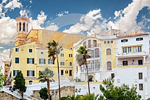 View of Mahon in Menorca, Balearic islands Spain