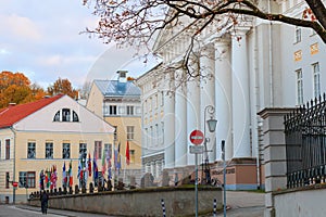 View of the main building of University of Tartu