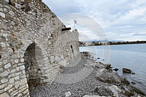 View of the main monuments of Greece. Old town of Lepanto place of the battle where Miguel de Cervantes Saavedra participated. photo