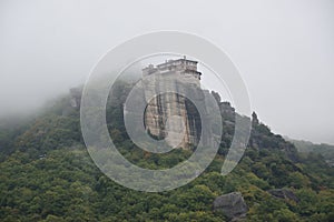 View of the main monuments and places of Athens (Greece). The Monasteries of Meteora