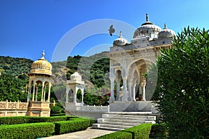 View of the main monuments and points of interest in Jaipur. Gaitor Royal Tombs (Jaipur, India)