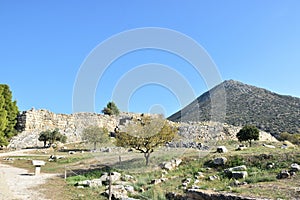 View of the main monuments and sites of Athens (Greece). Mycenae. Tombs photo