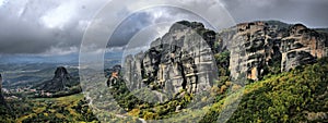 View of the main monuments and sites of Greece. Meteora. Meteora monasteries. photo