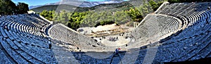 View of the main monuments and sites of Greece. Theater of Epidaurus. photo