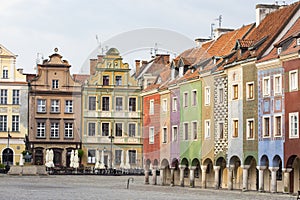 View of main square Rynek of polish city Poznan