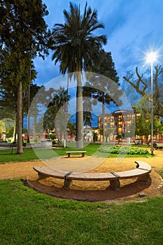 View of the main square of Santa Cruz