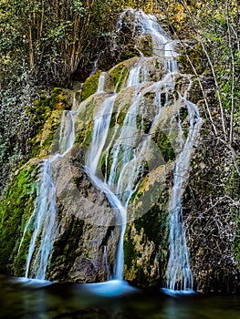 View of the main waterfall of La Floresta
