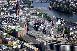 View from the Maintower in Frankfurt am Main, Germany