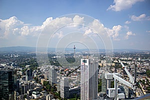 View from the Maintower in Frankfurt am Main, Germany photo