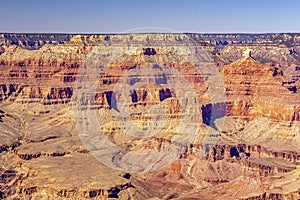 A view of the majestic Grand Canyon that can go on for miles