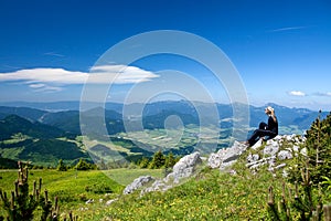 Pohľad na Malú Fatru na Slovensku