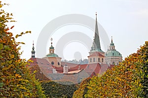 View on Mala Strana in Prague. Czech Republic.