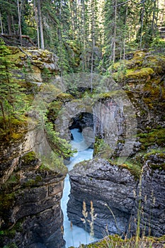 View of Maligne Canyon in Jasper