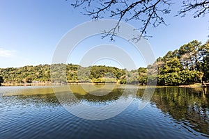 View of Malwee Park lake. Jaragua do Sul. Santa Catarina