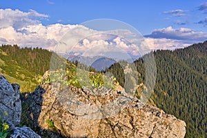 View from Maly Salatin mountain at Low Tatras