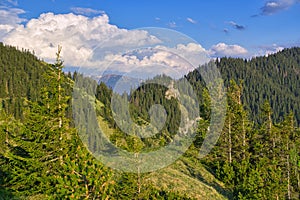 View from Maly Salatin mountain at Low Tatras