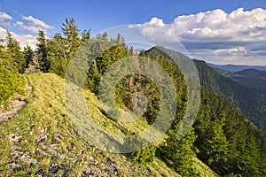 View from Maly Salatin mountain at Low Tatras