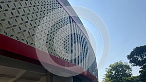 View of Manahan Stadium under the blue sky