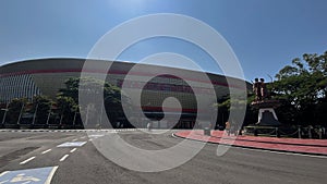 View of Manahan Stadium under the blue sky