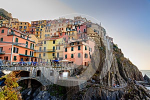 View of Manarola, Cinque Terre. Italy