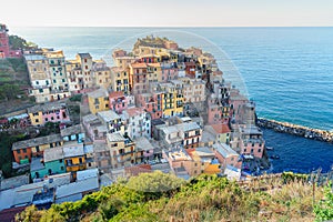 View of Manarola, Cinque Terre. Italy