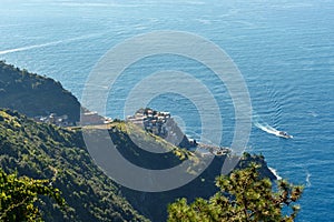 View of Manarola, Cinque Terre. Italy